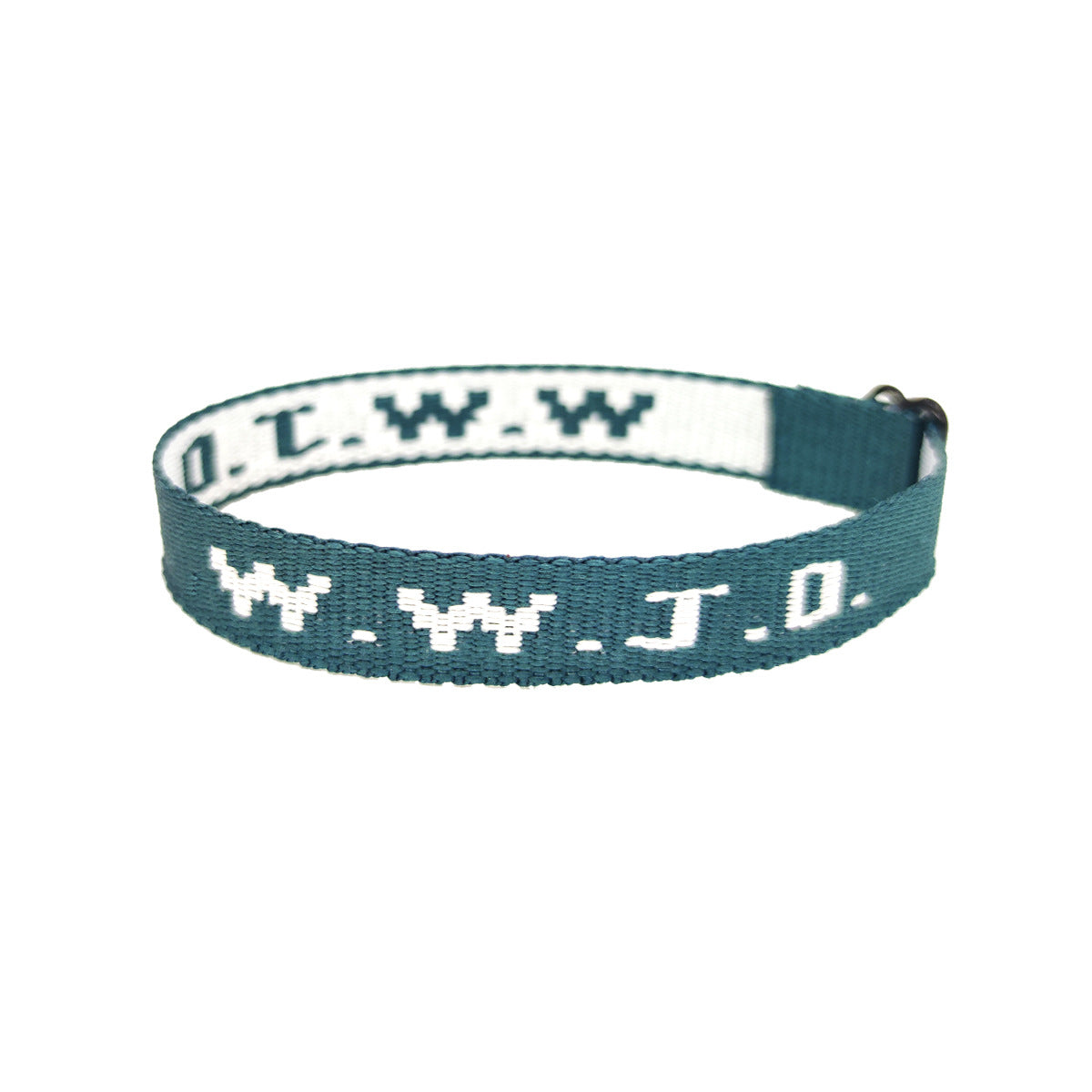 Alphabet Jacquard Printed Wrist Strap Bracelet Strap Unisex WWJD Bracelet Adjustable Bracelet