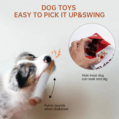 Ciga-rette-like Dog Toy, a Pet Self-entertainment Plush Toy that is Chew-resistant and Helps with Teething