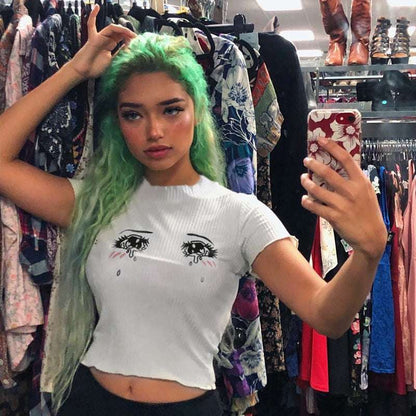 Embroidered short sleeve t-shirt