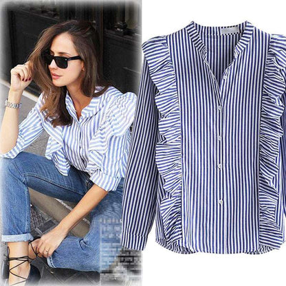 Striped long sleeve shirt