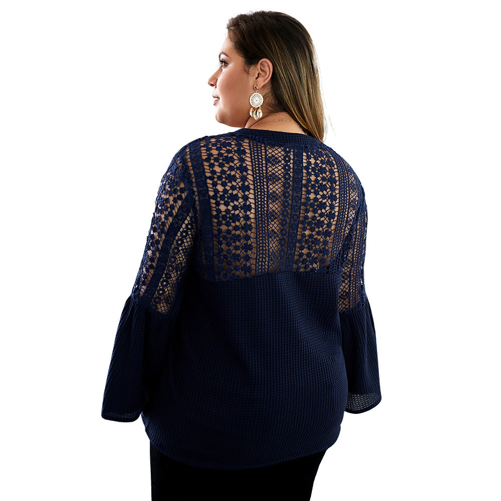 Women's solid color sweater shirt