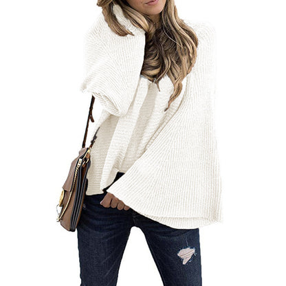 Flared sleeve bottoming shirt sweater