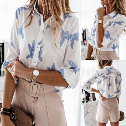 Long sleeve printed shirt