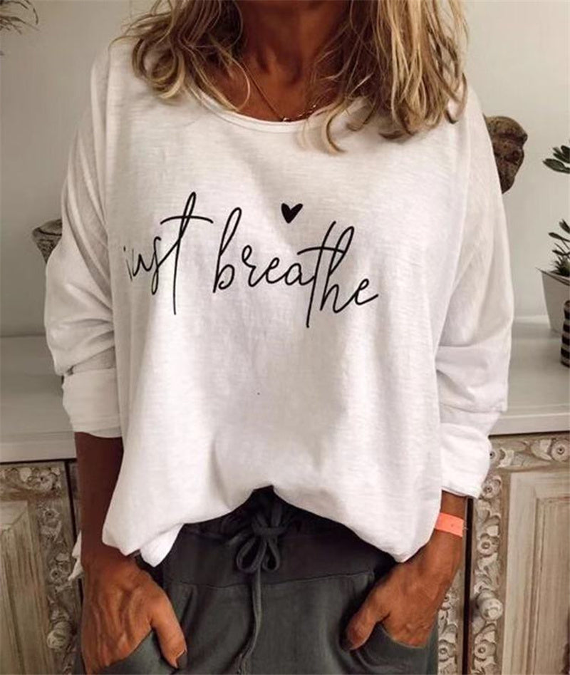 Round neck printed T-shirt