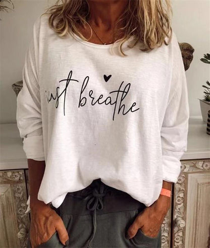 Round neck printed T-shirt