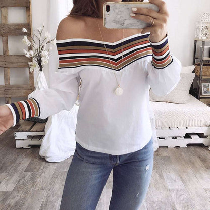 Printed knitted panel shirt