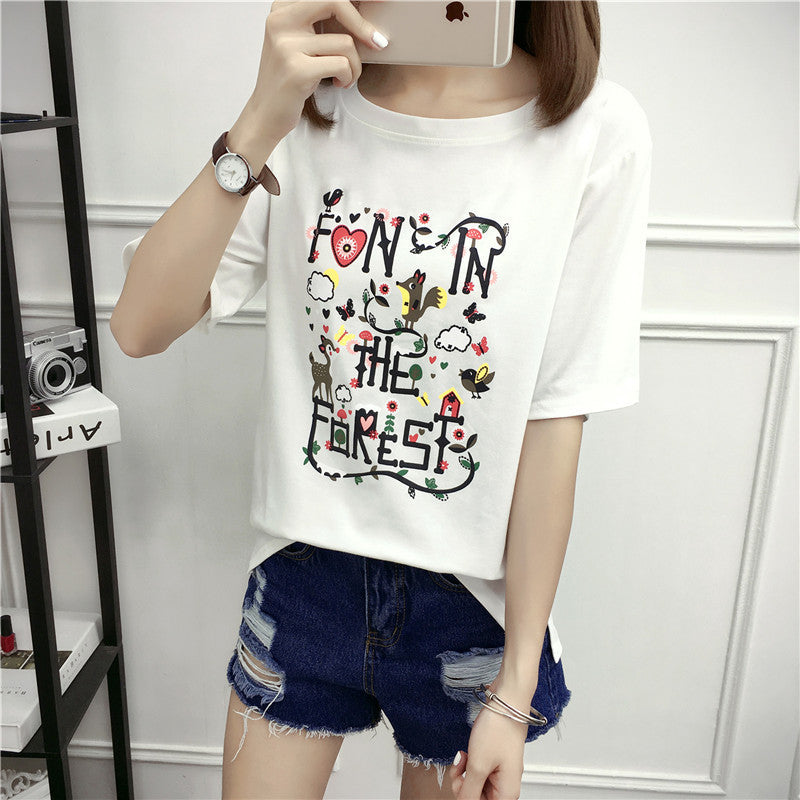 Summer ladies loose T-shirt