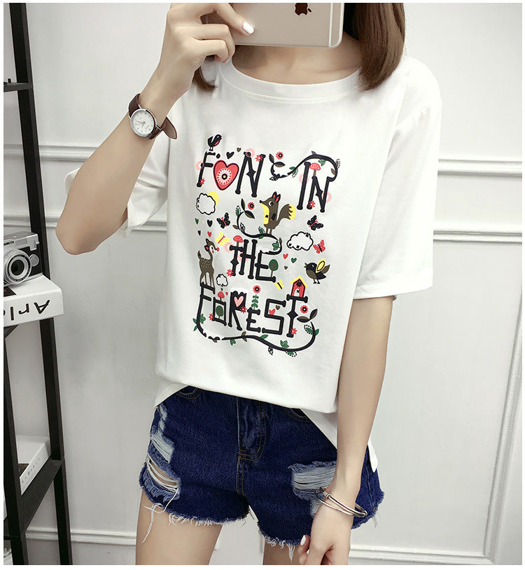 Summer ladies loose T-shirt