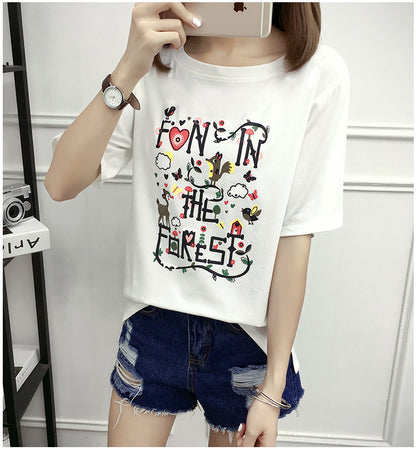 Summer ladies loose T-shirt