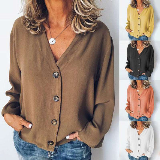 Long sleeve chiffon shirt