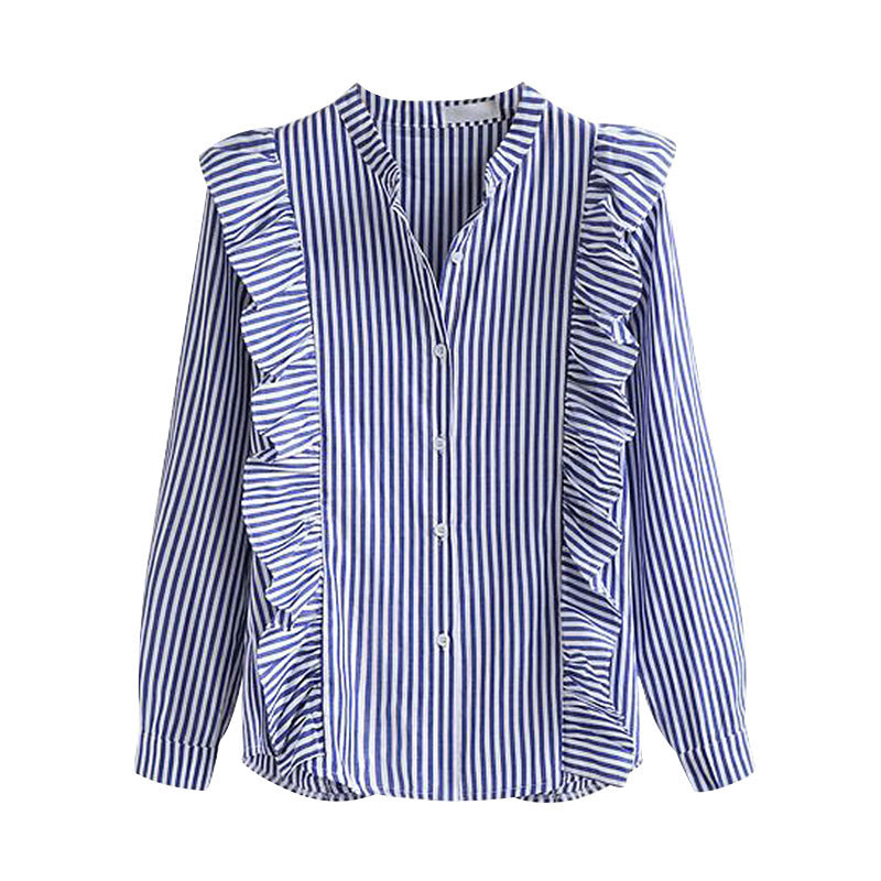 Striped long sleeve shirt