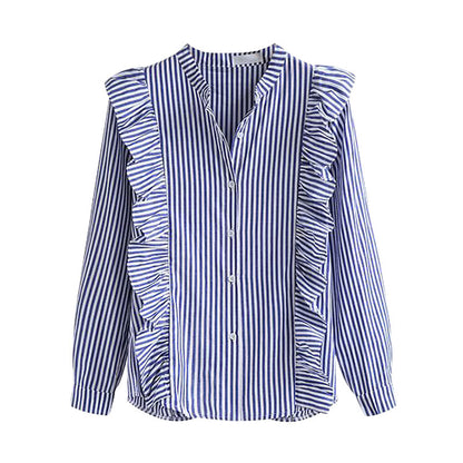 Striped long sleeve shirt