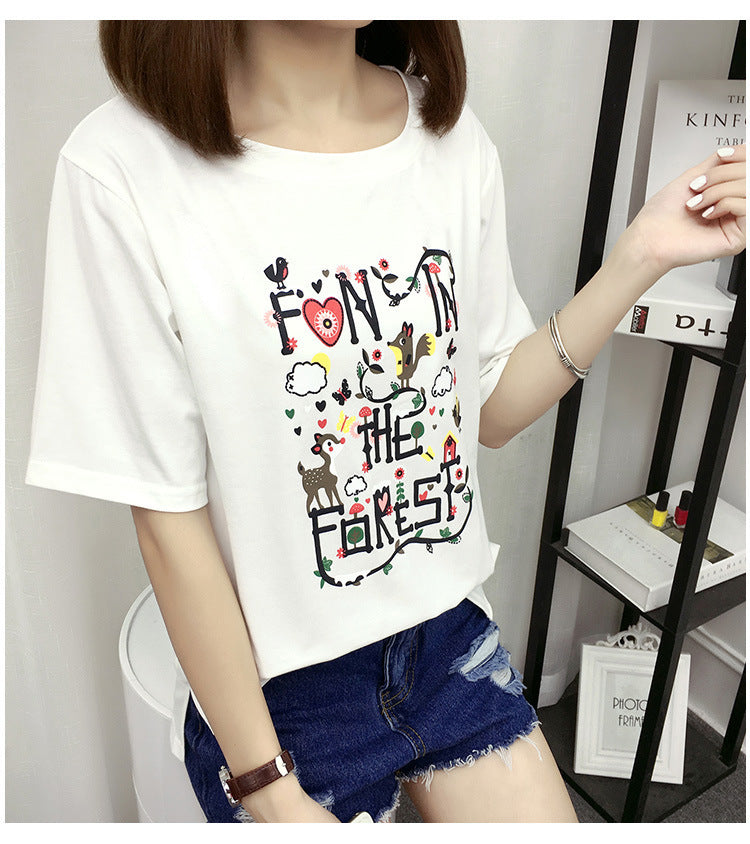 Summer ladies loose T-shirt