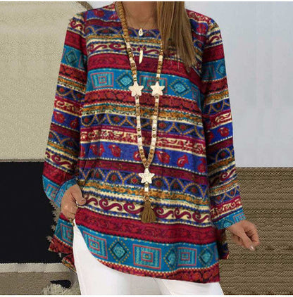 Individual printed ethnic shirt