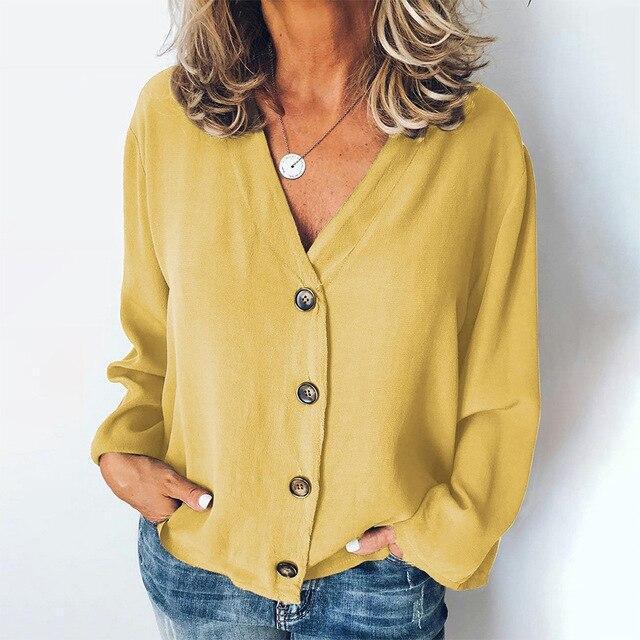 Long sleeve chiffon shirt