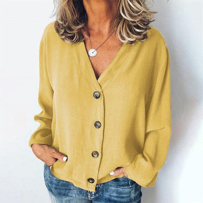 Long sleeve chiffon shirt