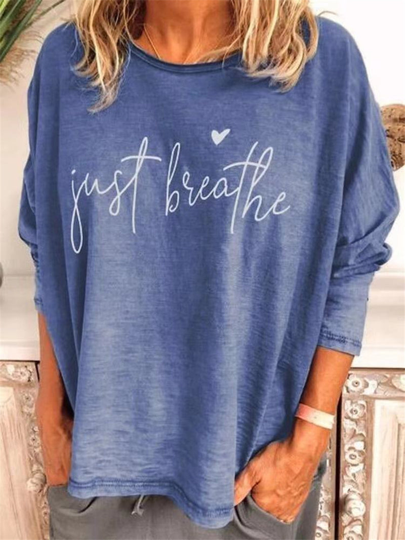 Round neck printed T-shirt
