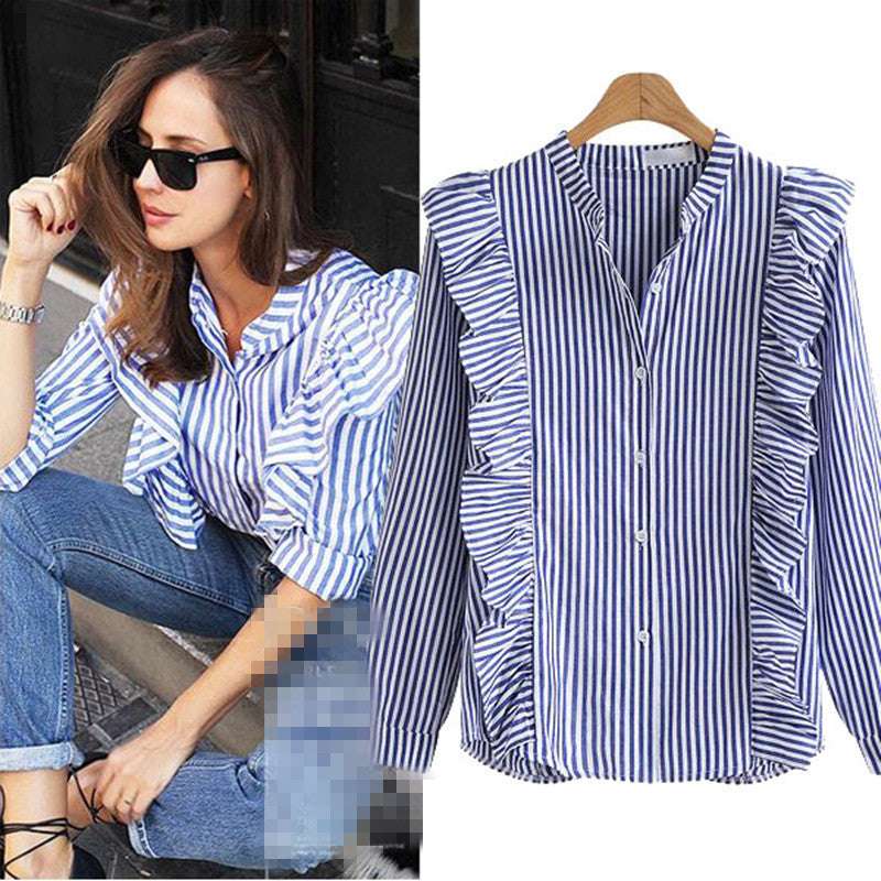 Striped long sleeve shirt