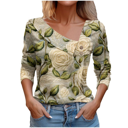 Long Sleeve Color Printed Shirt