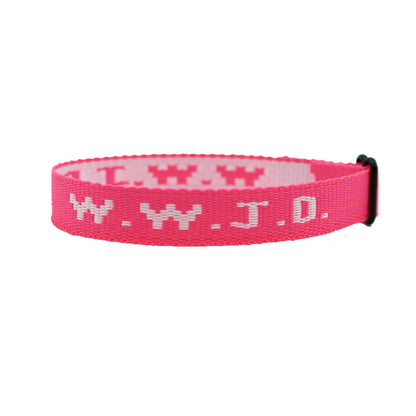 Alphabet Jacquard Printed Wrist Strap Bracelet Strap Unisex WWJD Bracelet Adjustable Bracelet