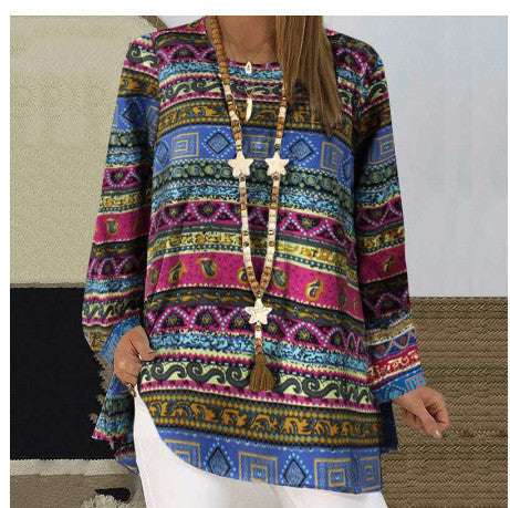 Individual printed ethnic shirt