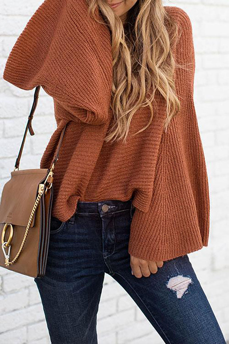Flared sleeve bottoming shirt sweater