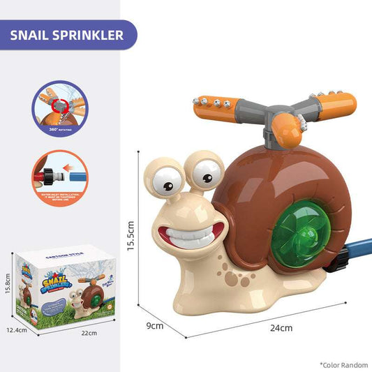 Cartoon snail sprinkler for boys and girls, summer garden lawn, water - spraying toys, fun pool party, backyard