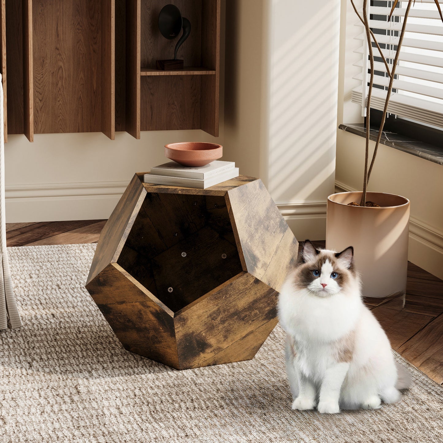 Cat Kennel Side Table