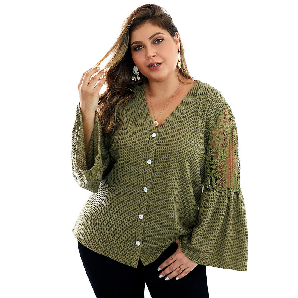 Women's solid color sweater shirt