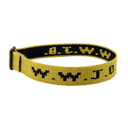 Alphabet Jacquard Printed Wrist Strap Bracelet Strap Unisex WWJD Bracelet Adjustable Bracelet