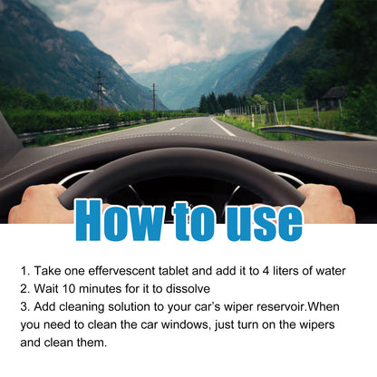 Car Windshield Cleaner, Car Glass Rearview Mirror Cleaning Oil And Removal Fog Cleaner