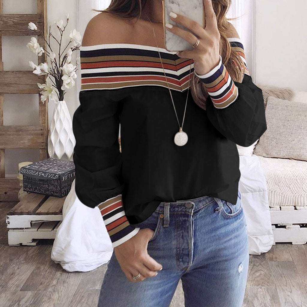 Printed knitted panel shirt