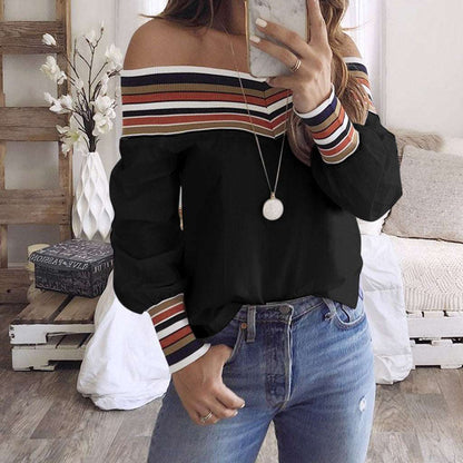 Printed knitted panel shirt