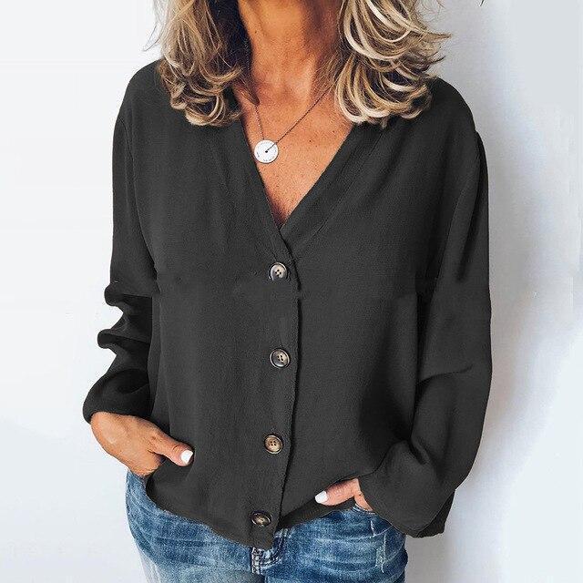 Long sleeve chiffon shirt