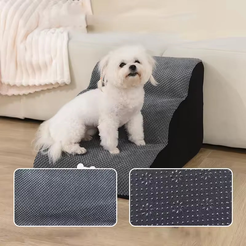 Pet slope stairs anti slip and wear-resistant removable and washable sponge steps