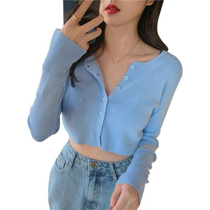 V-neck sweater bottoming shirt
