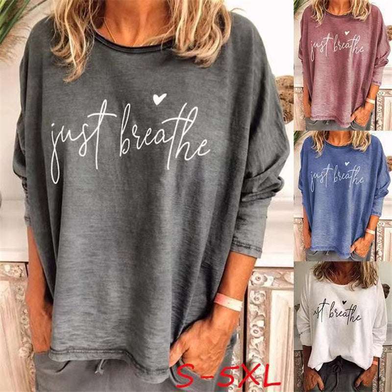 Round neck printed T-shirt