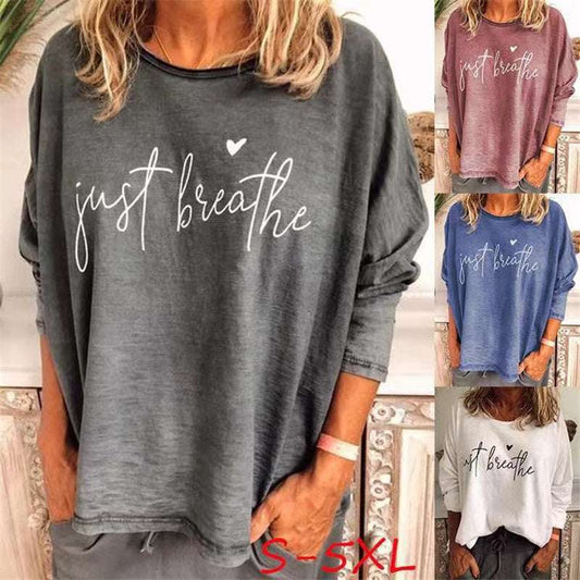 Round neck printed T-shirt