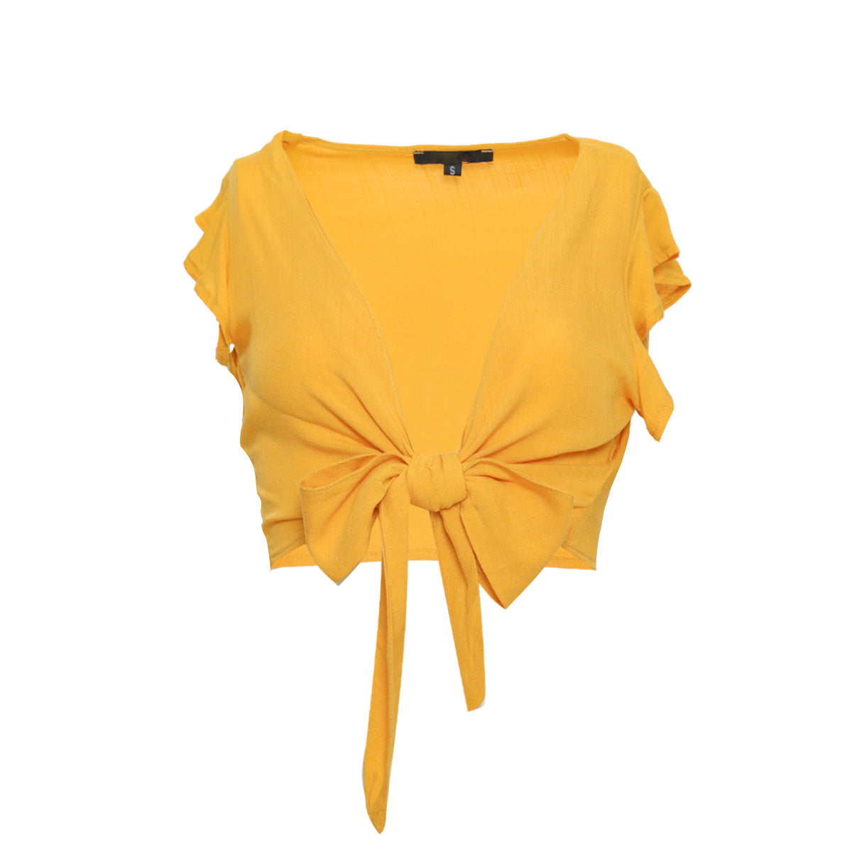 Cotton and knotted shirt
