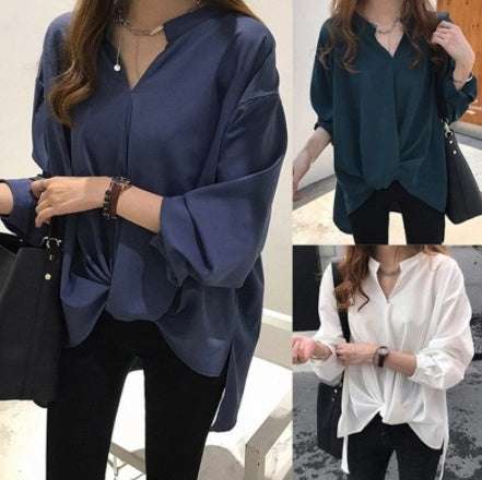 Chiffon long sleeve shirt