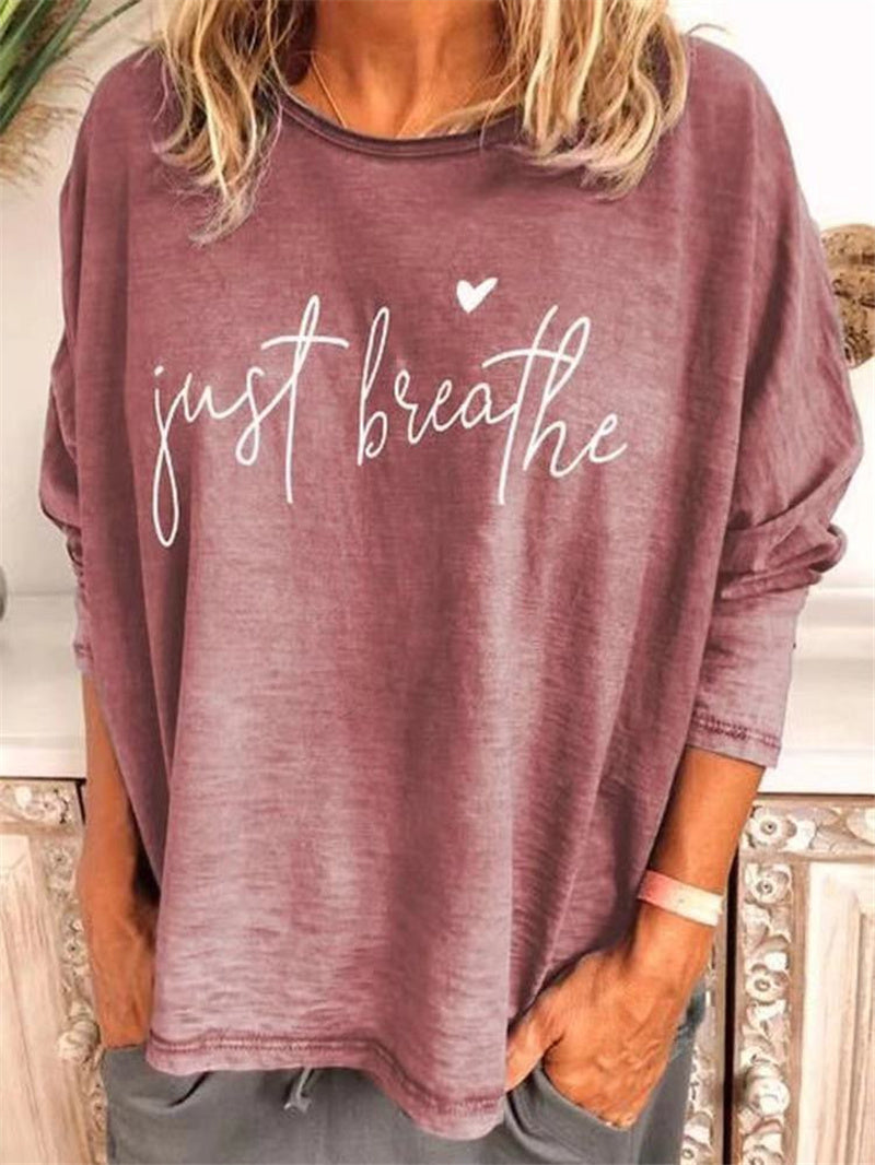Round neck printed T-shirt