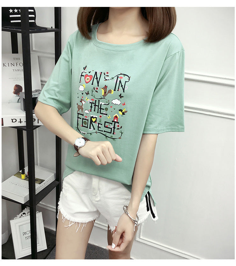Summer ladies loose T-shirt