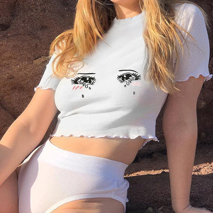Embroidered short sleeve t-shirt