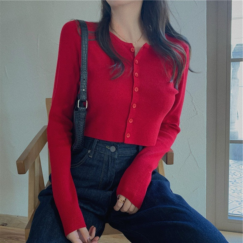 V-neck sweater bottoming shirt