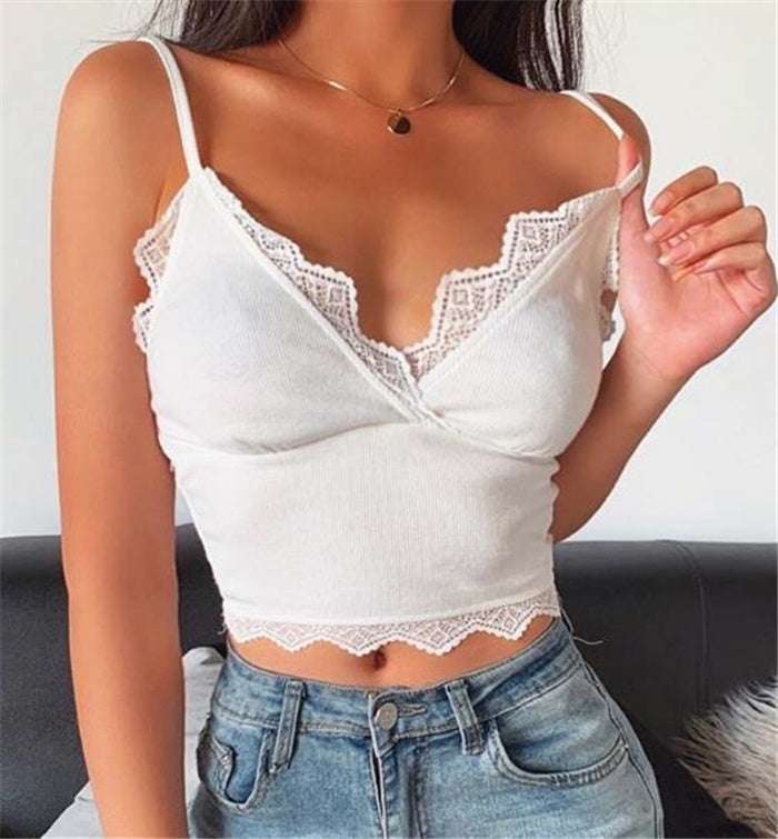 Women's suspender vest T-shirt