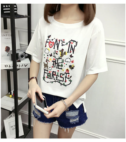 Summer ladies loose T-shirt