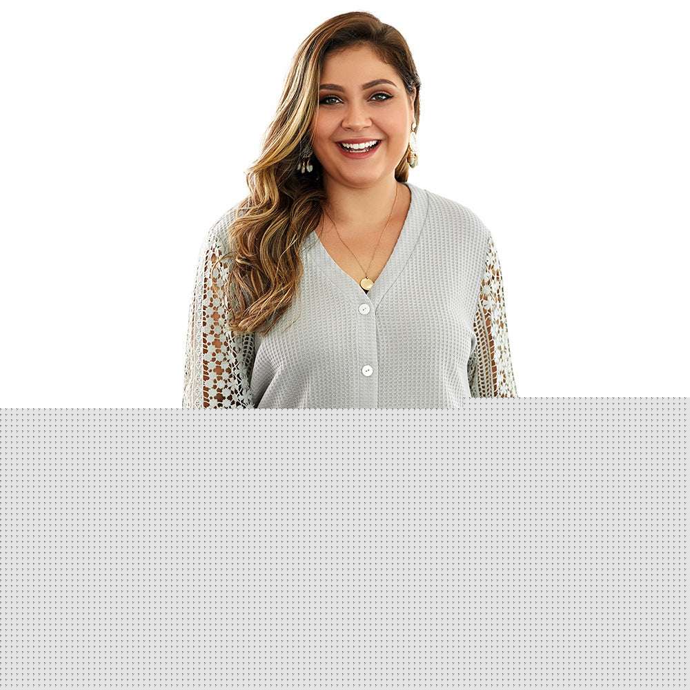 Women's solid color sweater shirt