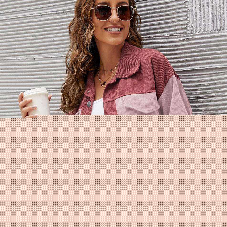 Corduroy Single-breasted Casual Shirt