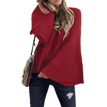 Flared sleeve bottoming shirt sweater