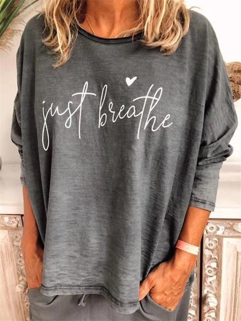 Round neck printed T-shirt